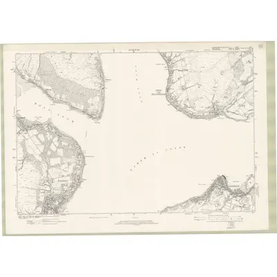 1914 Map of Dumbartonshire Sheet nXVI, 1923 Print