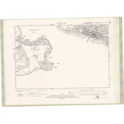 1914 Map of Dumbartonshire Sheet nXVII.NW, 1923 Print