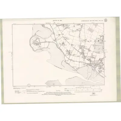 1914 Map of Dumbartonshire Sheet nXVII.SE, 1923 Print