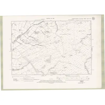 1914 Map of Dumbartonshire Sheet nXVIII.NE, 1923 Print