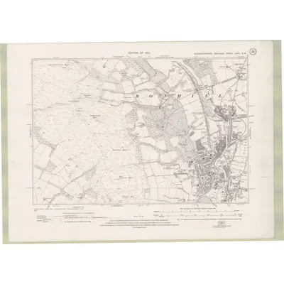 1914 Map of Dumbartonshire Sheet nXVIII.NW, 1923 Print