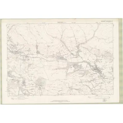 1914 Map of Dumbartonshire Sheet nXX, 1923 Print