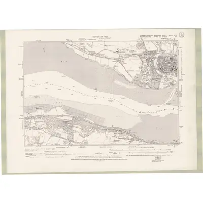 1914 Map of Dumbartonshire Sheet nXXII.NW, 1922 Print