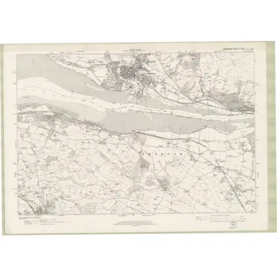 1914 Map of Dumbartonshire Sheet nXXII, 1923 Print