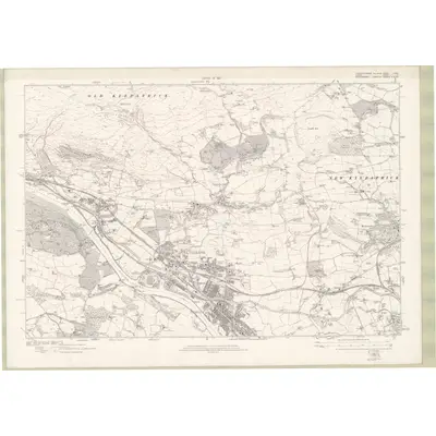 1914 Map of Dumbartonshire Sheet nXXIII, 1923 Print