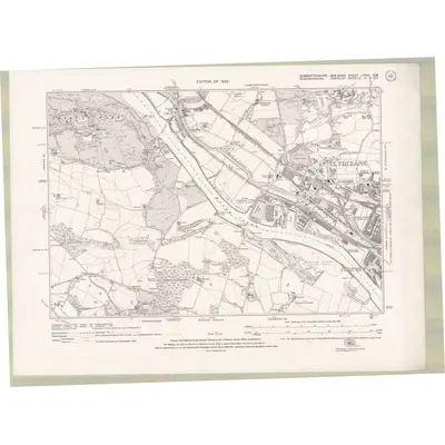 1914 Map of Dumbartonshire Sheet nXXIII.SW, 1922 Print