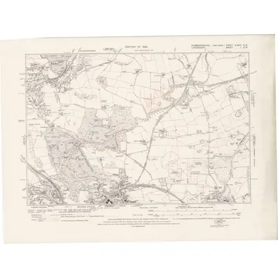 1914 Map of Dumbartonshire Sheet nXXIV.SW, 1922 Print