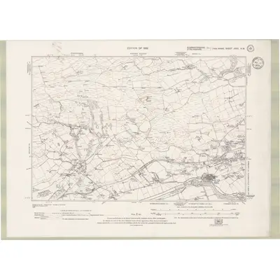 1913 Map of Dumbartonshire Sheet nXXIX.NW, 1934 Print