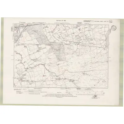 1913 Map of Dumbartonshire Sheet nXXIX.SE, 1934 Print