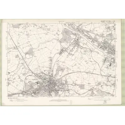 1909 Map of Dumbartonshire Sheet nXXV, 1924 Print