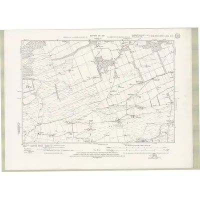 1913 Map of Dumbartonshire Sheet nXXX.SW, 1921 Print