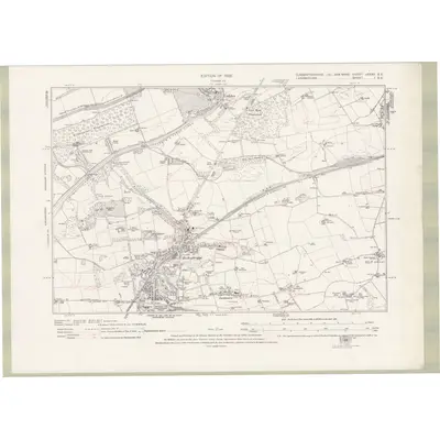 1914 Map of Dumbartonshire Sheet nXXXII.SE, 1922 Print