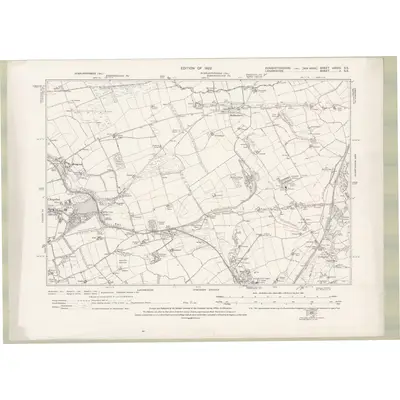 1914 Map of Dumbartonshire Sheet nXXXIII.SE, 1922 Print