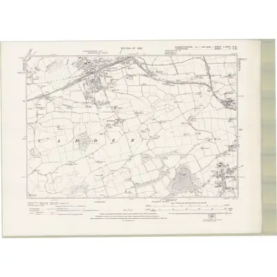 1914 Map of Dumbartonshire Sheet nXXXIII.SW, 1922 Print