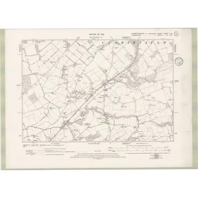 1914 Map of Dumbartonshire Sheet nXXXIV.NW, 1935 Print