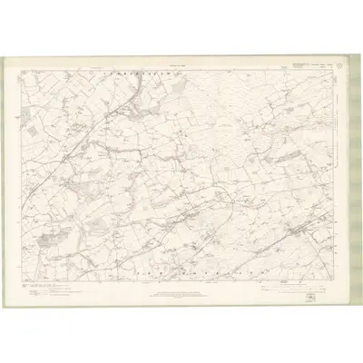 1914 Map of Dumbartonshire Sheet nXXXIV, 1922 Print