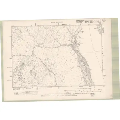 1896 Map of Dumbartonshire Sheet VI.NW & NE, 1899 Print