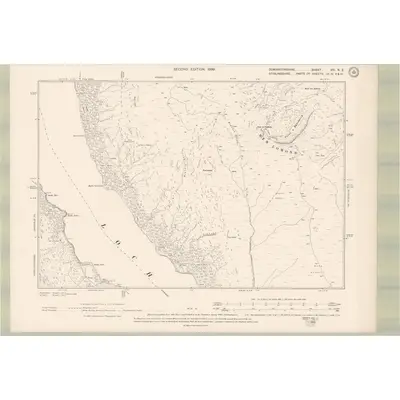 1896 Map of Dumbartonshire Sheet VIII.NE, 1899 Print