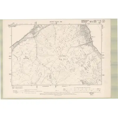 1896 Map of Dumbartonshire Sheet VIII.NW, 1899 Print