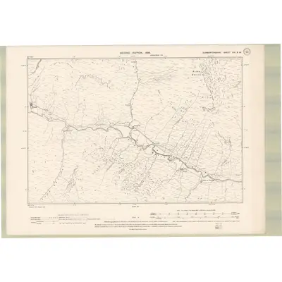 1896 Map of Dumbartonshire Sheet VIII.SW, 1899 Print