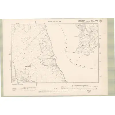 1896 Map of Dumbartonshire Sheet X.NE, 1899 Print
