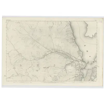 1860 Map of Dumbartonshire, Sheet X, 1864 Print