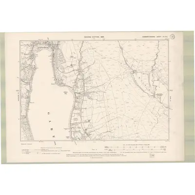1896 Map of Dumbartonshire Sheet XII.NE, 1899 Print