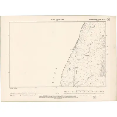 1896 Map of Dumbartonshire Sheet XII.NW, 1899 Print