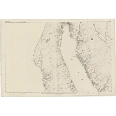 1860 Map of Dumbartonshire, Sheet XII, 1863 Print