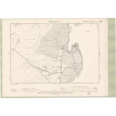 1896 Map of Dumbartonshire Sheet XIII.NE, 1899 Print