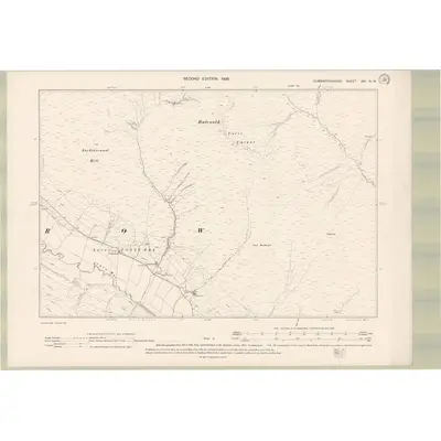 1896 Map of Dumbartonshire Sheet XIII.NW, 1899 Print