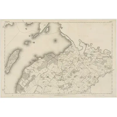 1860 Map of Dumbartonshire, Sheet XIV, 1865 Print