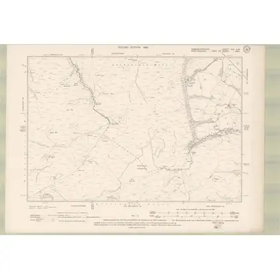 1896 Map of Dumbartonshire Sheet XIX.SW, 1899 Print