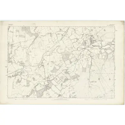 1860 Map of Dumbartonshire, Sheet XV, 1864 Print