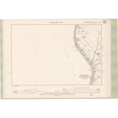1896 Map of Dumbartonshire Sheet XVI.NW, 1899 Print