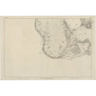 1860 Map of Dumbartonshire, Sheet XVI, 1865 Print