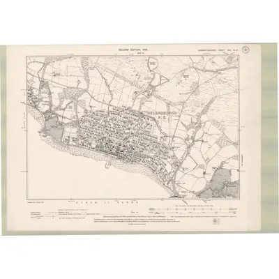 1897 Map of Dumbartonshire Sheet XVII.NW, 1899 Print