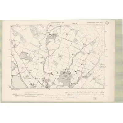 1897 Map of Dumbartonshire Sheet XVII.SE, 1899 Print
