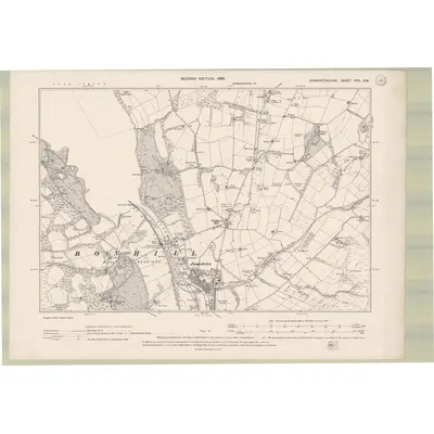 1896 Map of Dumbartonshire Sheet XVIII.NW, 1899 Print