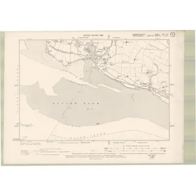 1896 Map of Dumbartonshire Sheet XXI.NE, 1899 Print