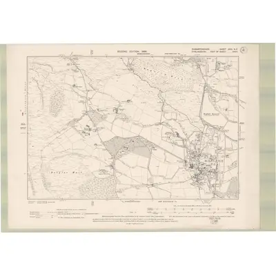 1896 Map of Dumbartonshire Sheet XXIII.NE, 1899 Print