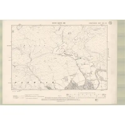 1896 Map of Dumbartonshire Sheet XXIII.NW, 1899 Print