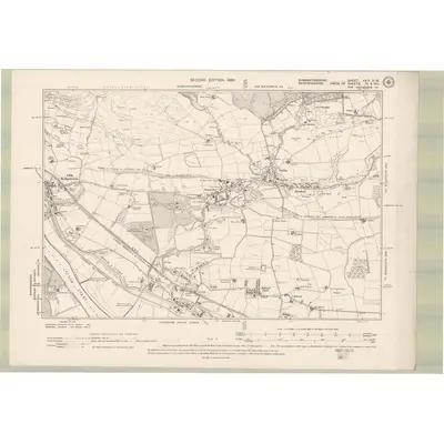 1896 Map of Dumbartonshire Sheet XXIII.SW, 1899 Print