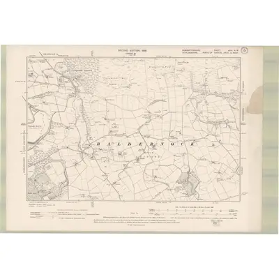 1896 Map of Dumbartonshire Sheet XXIV.NW, 1899 Print