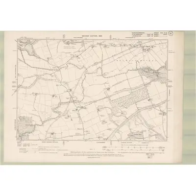 1896 Map of Dumbartonshire Sheet XXIV.SW, 1899 Print