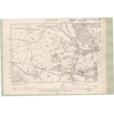 1894 Map of Dumbartonshire Sheet XXV.NE & XXVI.NW, 1899 Print