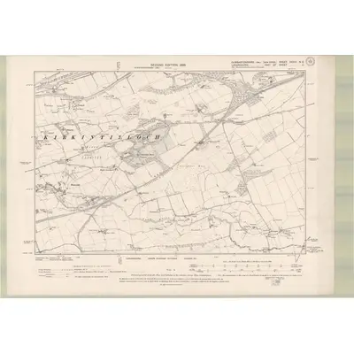 1896 Map of Dumbartonshire Sheet XXXIII.NE, 1899 Print