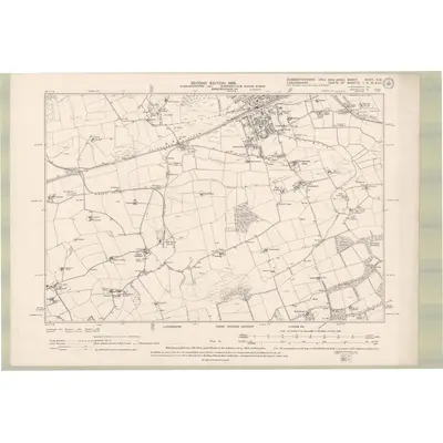 1896 Map of Dumbartonshire Sheet XXXIII.SW, 1899 Print