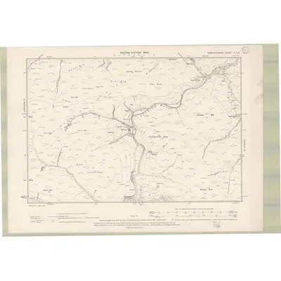 1898 Map of Dumfriesshire Sheet II.SE, 1900 Print