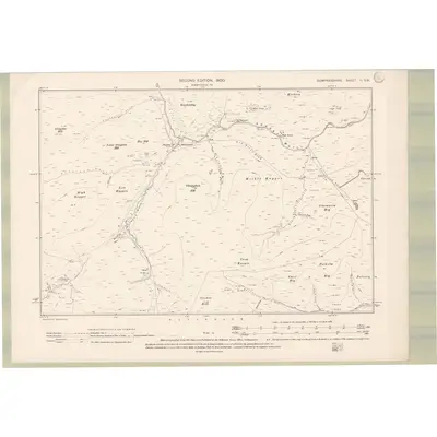 1898 Map of Dumfriesshire Sheet II.SW, 1900 Print